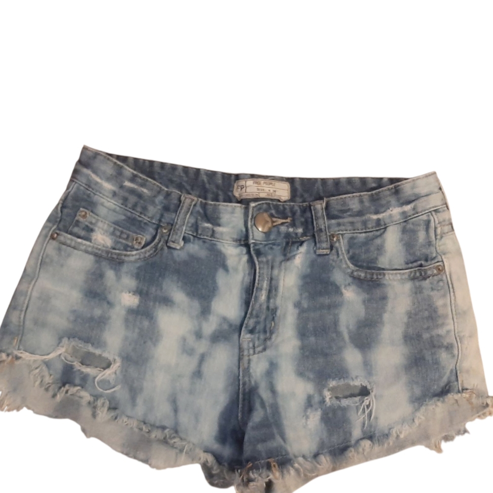 Free People Stylish Blue Denim Shorts